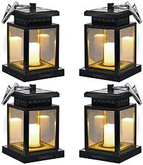 Amazon Com Solar Umbrella Lights Hanging Solar Lights Sunklly Waterproof Led Handing Solar Candle Lantern Hanging Solar Lanterns For Garden Patio Lawn Yellow Light Pack Of 4 Home Improvement