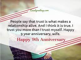 20 Happy 9 Year Anniversary Quotes Events Greetings