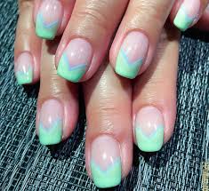 These manicures were made for folks with short nails. 28 Simple And Stunning V Shaped Nail Art Designs