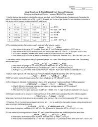 Pv = nrt , where n is the number of moles, and r is universal gas constant. Ideal Gas Law Stoichiometry Of Gases Problems Teacher