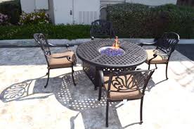 Check spelling or type a new query. Outdoor Propane Fire Pit 5 Piece Set 52 Round Table 4 Elisabeth Dining Chairs For Sale Online Ebay