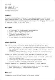 1 Airline Ticketing Agent Resume Templates Try Them Now Myperfectresume
