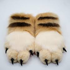 Kigurumi Fursuit Furry Brown Animal Paws Claws Nails Gloves Cosplay Costume  Wearable Furry Animal Paw Cosplay Props - Etsy