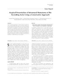 What we have to offer. Pdf Apresentacao Atipica De Hematoma Intramural Da Aorta Ascendente Com Tratamento Conservador