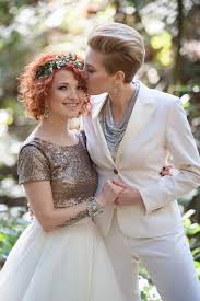 When it comes to dressing for a wedding everyone thinks guys have the easy job. 32 Amazing Lesbian Wedding Suits That Will Make You The Best Dressed Bride Of All Time Same Sex Wedding Guide
