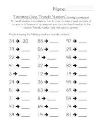 Estimating Using Friendly Numbers Rounding To The Nearest Ten Mental Math Mental Math Math Math Methods