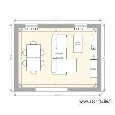 plan de 1 piece 18 m2 dessine avec le logiciel gratuit archifacile plan de maison plan app plan appartement logiciel plan maison cuisine salle a manger