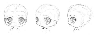 Black And White Anime Boy Side View Front 3 4 Side View Chibi Eyes Chibi Anime Drawings