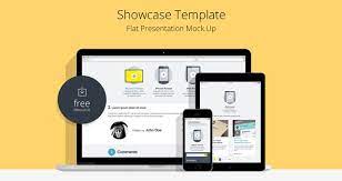 Including multiple different angles and views with clean empty space to add your own design on top of the free mockup. Flat Responsive Showcase Psd Free Web Design Website Mockup Website Mockup Psd