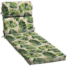 Garden Treasures Palm Leaf Patio Chaise Lounge Chair Cushion Lowes Com Lounge Chair Cushions Patio Chaise Lounge Chaise Lounge