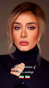Iranian version of , Adele's makeup 🇮🇷🇮🇷, Comment your opinion😍😍,  ورژن ایرانی میکاپ ادل. , نظرتون رو برام کامنت کنید. 😍😍, Lady of the voice  of the world. 💯💯, We are all Adele fans here.🎤🎤, Adele fan ...