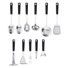 Made from stainless steel with an aluminum core, this cookware heats quickly and evenly with no hot spots for professional cooking performance. 11 Pieces Stainless Steel Kitchen Utensils Set Kitchen Gadgets Buy Kitchen Gadgets Steel Kitchen Utensils Stainless Steel Kitchen Utensils Set Product On Alibaba Com
