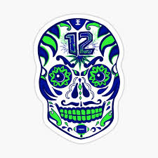 Check out this metallic epoxy football floor representing super bowl 49 made by our very own! Sticker Seattle Seahawks Redbubble