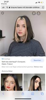 Damen haarmodelle, lange haare, kurze haare, geflochtenes haar, hochzeit engagement tag haare, haarbehandlungen, lockiges haar, schwarze haare, bunte. Blonde Strahnen Auf Gefarbten Schwarzen Haaren Beauty Pflege Schonheit