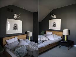 Light grey painted floorboards, soft linen grey bedding and the galvanized metal tub being used as a side table all give this bedroom a lovely modern rustic charm. Dark Grey Master Bedroom Ideas Novocom Top