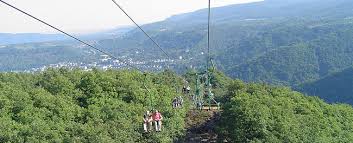 Der stadtteil und wallfahrtsort marienthal, nur 3 km von der talstadt geisenheim entfernt, liegt zwischen weinbergen und wäldern. Seilbahn