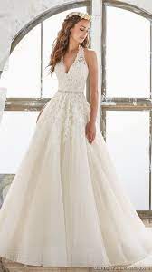 Morilee By Madeline Gardner Spring 2017 Wedding Dresses Blu Collection Wedding Inspirasi Vestido De Noiva Com Decote V Vestido De Noiva Halter Vestidos De Noiva Princesa