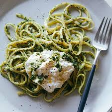 Burrata Topped English Pea Basil Pistachio Pesto With Linguine Recipe Pistachio Pesto Vegetarian Pasta Recipes Linguine