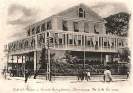 Guyana Formerly British Guiana Georgetown Bank In The Year 1905 British Guiana Guyana South America
