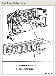 2.9 fuel pump relay location. Fuel Pump Relay Location Please I Have Recieved Two Different