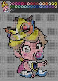 Peach En Perles A Repasser Pixel Art En Perle A Repasser Pixel Art Pixel Art Bebe Modele Pixel Art