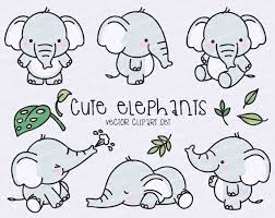 Download 34 cute elephant cliparts for free. Premium Vector Clipart Kawaii Elephant Cute Elephant Clipart Set High Quality Vectors Instant Download Kawaii Clipart Cute Elephant Drawing Elephant Drawing Elephant Doodle