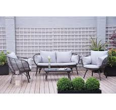 For your indoor garden furniture needs have a look at our range of conservatory chairs, sofas, coffee tables and furniture sets. You Ll Love The Sharee 4 Seater Rattan Sofa Set With Cushions At Wayfair Co Uk Great Deals O Garden Sofa Set Garden Furniture Uk Affordable Outdoor Furniture