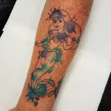 In animal, arm, black ink, body location, cute, fish, mermaid, other animals, quotes; Top 63 Best Little Mermaid Tattoo Ideas 2021 Inspiration Guide