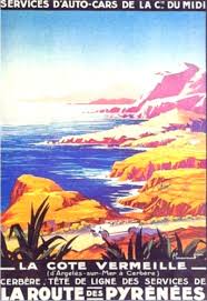 1930 La Cote Vermeille 01 Affiches De Voyage Retro Les Affiches Francaises D Epoque Affiche De Voyage Vintage