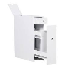 Chances are you'll discovered another floor standing bathroom cabinet higher design concepts. Homcom Slim Floor Cabinet Narrow Wooden Storage With Drawers Bathroom White Ebay