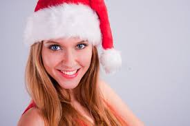 Noel rubio de la muchacha imagen de archivo. Imagen de diciembre