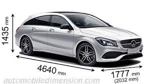 Dimension Mercedes Benz Cla Shooting Brake Et Coffre Hybride Et Thermique