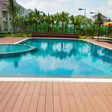 Wpc Waterproof Swimming Pool Deck Www Coowinmall Com Wpc Wpcdeck Deck Decking Outdoordecking Floor Ou Outdoor Wall Panels Outdoor Flooring Outdoor Walls