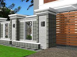 Cara membuat pagar rumah mewah minimalis modern akan lebih mudah dalam membuat desain, karena ruangan yang cukup luas. Model Pagar Tembok Minimalis Depan Rumah House Fence Design Fence Design Fence Wall Design