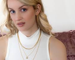 Panzerkette Halskette, Dicke gold Panzerkette für Männer oder Frauen, 3,5  mm Sterling Silber mit Gold Panzerkette Halskette, Herrenketten