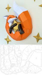 Pdf Template Fox Low Poly Fox Star Model Origami Papercraft Etsy In 2020 Paper Crafts Diy Tutorials Paper Crafts Origami Paper Crafts Diy