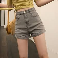 Korean Fashion Jean Shorts Women Summer Harajuku Cool Street Pockets Denim Ladies Shorts Black White High Waist Short Feminino Shorts Aliexpress