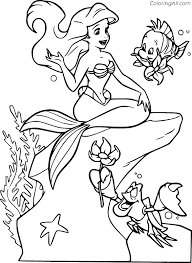 the little mermaid coloring pages coloringall