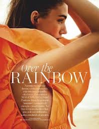 Lorena Rae ELLE Spain Rainbow Beach Fashion Editorial