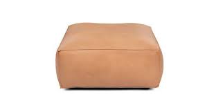 Solae Canyon Tan Ottoman Leather Ottoman Modern Ottoman Mid Century Modern Sofa