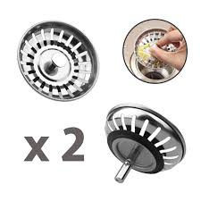 Maybe you would like to learn more about one of these? Enki Sa013 2 Kitchen Sink Plugs Strainer Stainless Steel Sink Drainer Waste Plug 78mm Diameter Fits Most Sinks House Of Enki