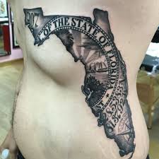 Florida Map By Japo Florida Tattoos Body Art Tattoos State Tattoos