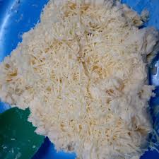 This biscuit has various colours, ranging from white, yellowish to brown, depends on the additional ingredients. Biskut Bangkit Cheese Rapuh Dan Cair Dimulut Saji Xtra