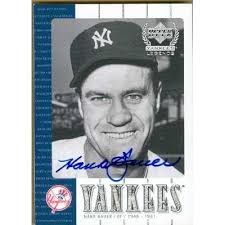 Hank Bauer autographed Baseball Card (New York Yankees) 1994 Upper Deck  Heroes BAT #93 GOLD