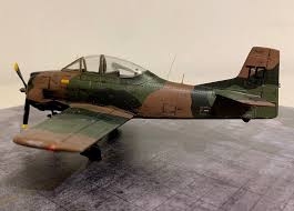 The aircraft was withdrawn from combat in vietnam in 1964, but it continued to operate with the 60th special operations squadron on missions over laos and cambodia. N A T 28 Trojan Fennec Ready For Inspection Aircraft Britmodeller Com