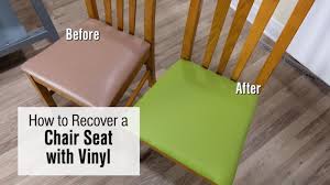 How To Re Cover A Chair Seat With Faux Leather Vinyl Fabric Youtube Discover chair pads on amazon.com at a great price.