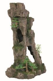 Amazon Com Trixie 8857 Aquarium Decoration Rock Formation With Caves Plants Upright Aquarium Decorations Cool Fish Tank Decorations Tropical Fish Aquarium