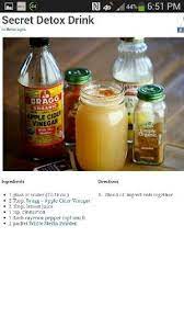 Apple Cider Vinegar Detox Drink By Mattie Perch Vinegar Detox Drink Healthy Drinks Nutrition