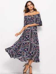 New Wendy S Boho Casual Dress With Elbow Length Sleeves Dresses Casual Boho White Chiffon Maxi Dress