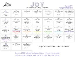 December 2019 Joy Click On The Calendar To Download Save Or Print It Out December 2019 Joy Light Home Let In 2020 Yoga With Adriene Calendar Home Yoga Practice